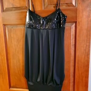 Black Sequin Dress